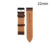 CORREA PIEL MARRON CLARO HUESCA 22 MM