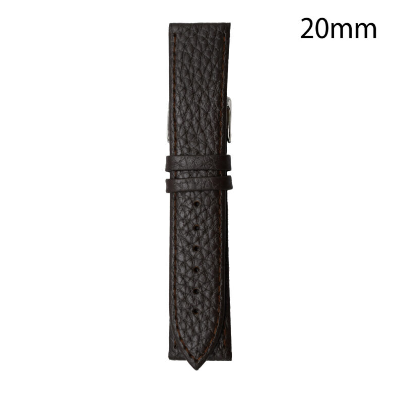 CORREA PIEL MARRON OSCURO HUESCA 20 MM