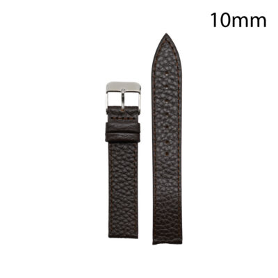 RJ70234_ CORREA PIEL MARRON OSCURO HUESCA 10 MM