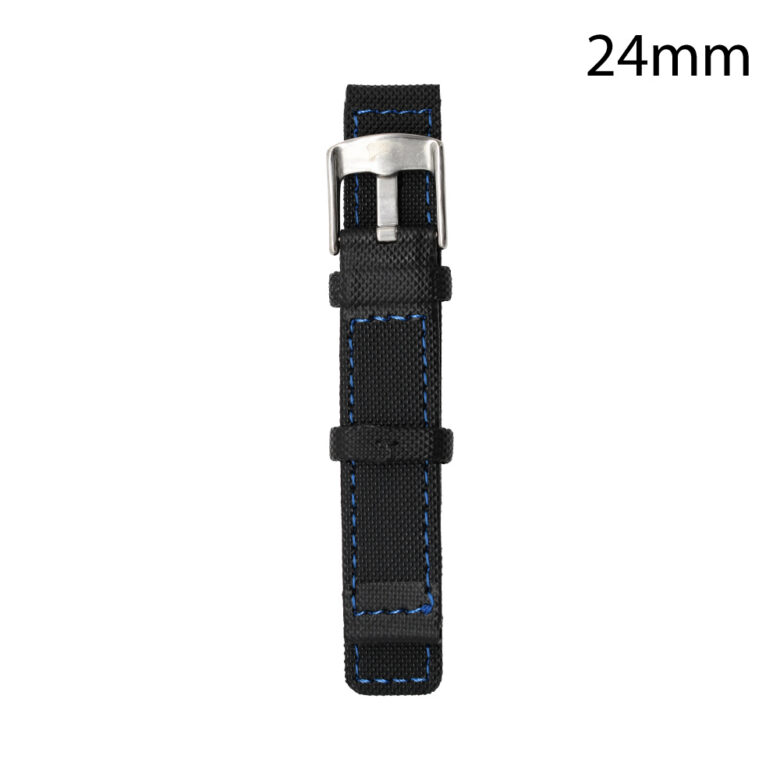 CORREA NEOPRENO NEGRA COST.AZUL VALENCIA 24 MM