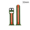 CORREA SMART SILICONA VERDE-ROJA TEXAS 32MM