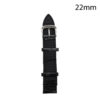 CORREA PIEL NEGRA A CORUÑA 22MM