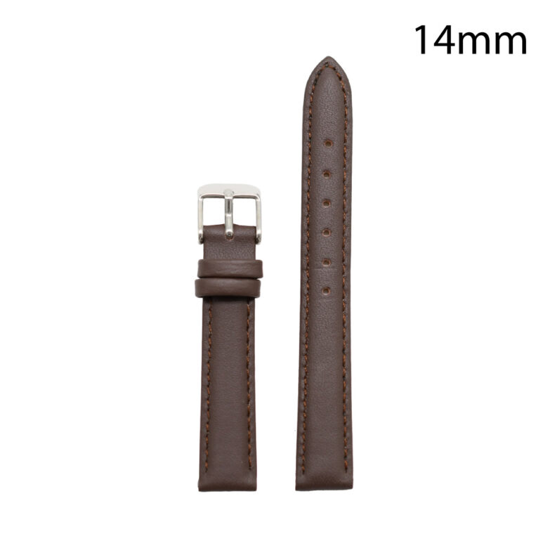 CORREA PIEL MARRON OSCURO ALMERIA 14MM