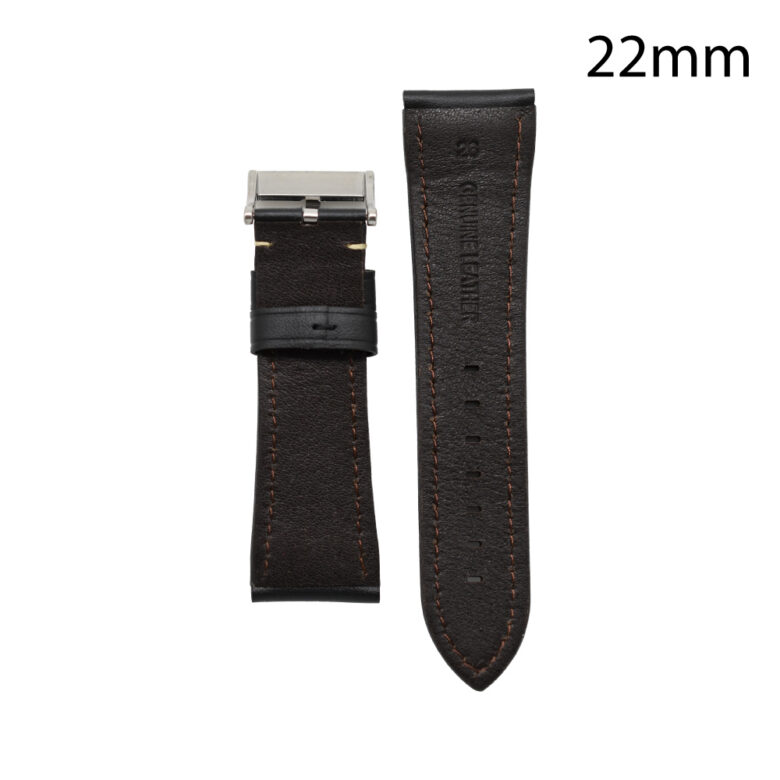 CORREA PIEL NEGRA BILBAO 22MM