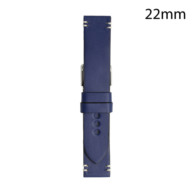 CORREA PIEL AZUL BURGOS 22MM
