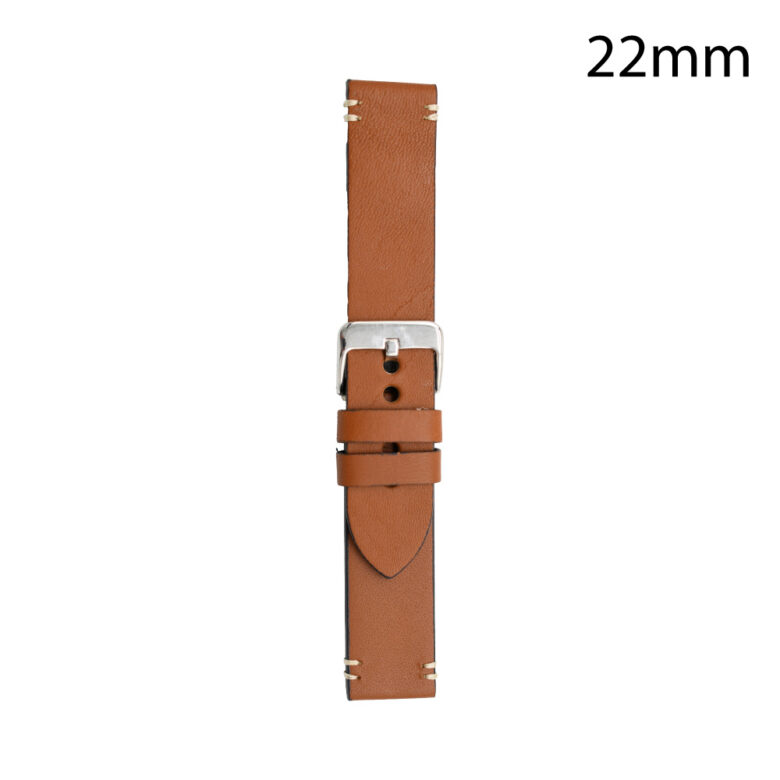 CORREA PIEL MARRON CLARO BURGOS 22MM